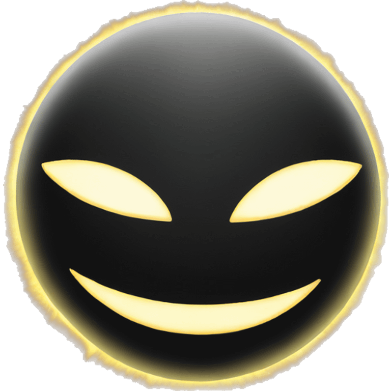 Black sun emoji