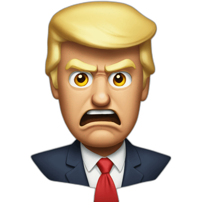 Donald trump angry emoji