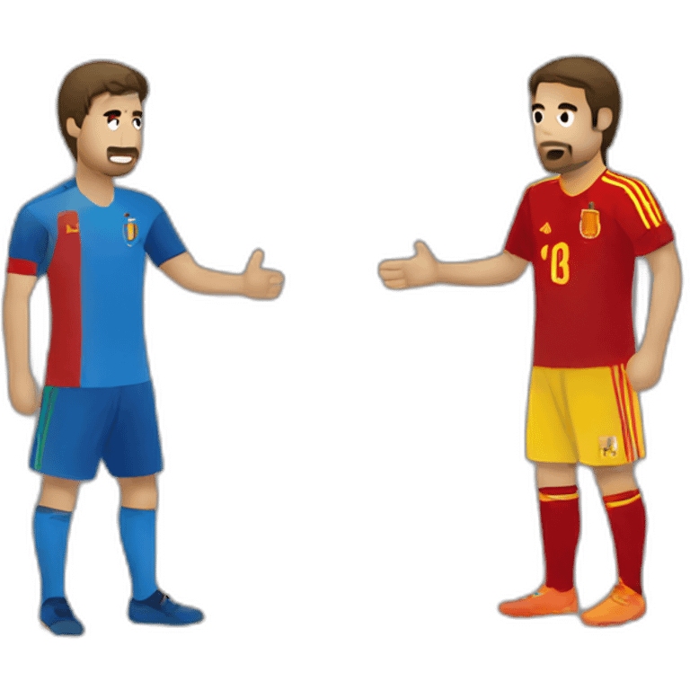 Italia vs Spain emoji