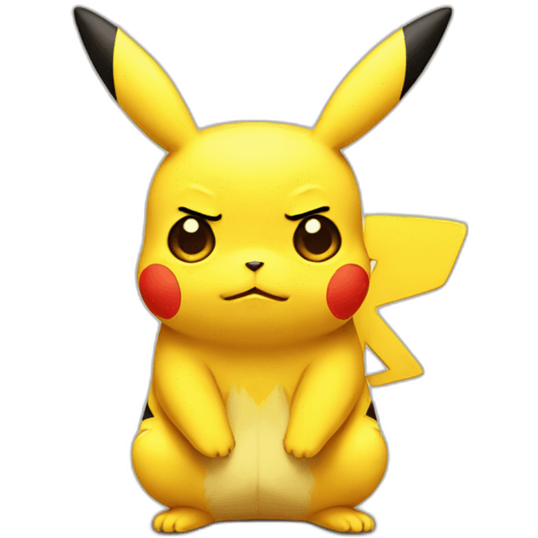 Pikachu sad emoji