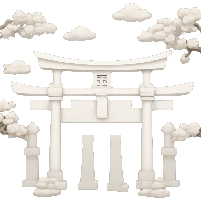 Japanese Tori gate Greek marbles emoji