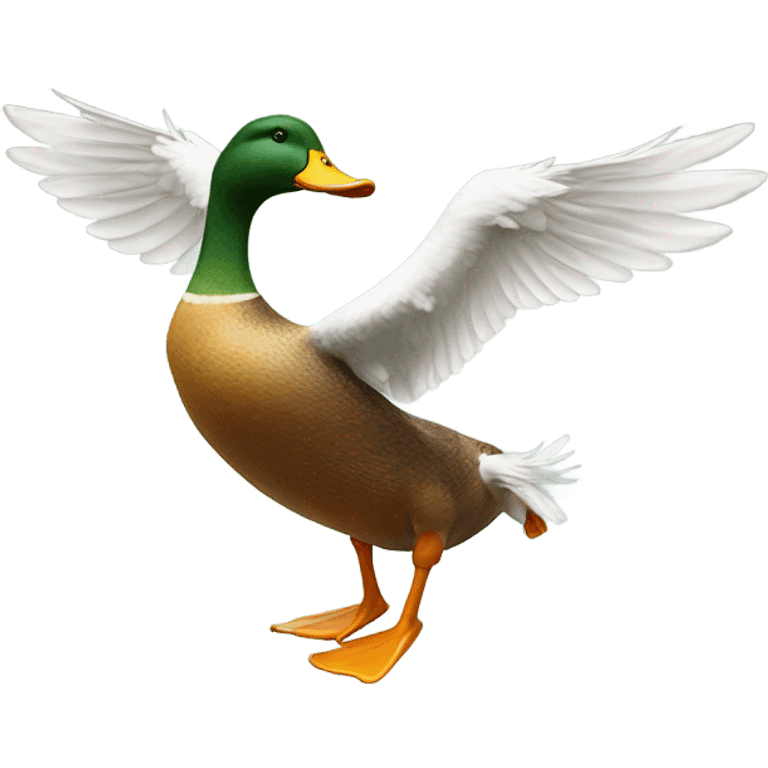 Duck dancing emoji