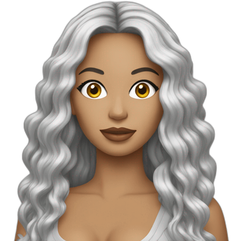 Beyoncé silver emoji