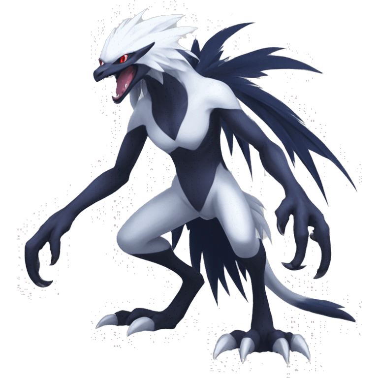 Edgy Cool Nargacuga-Absol-Pokémon Full Body emoji