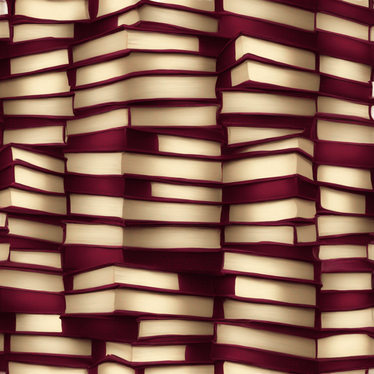 burgundy book stack emoji