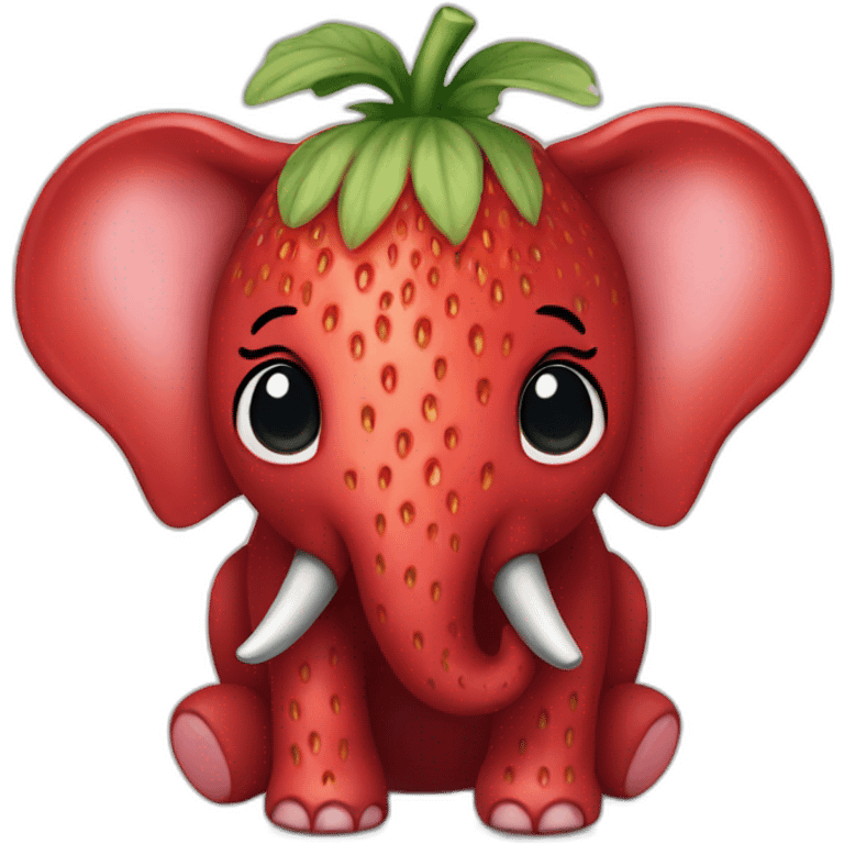 Strawberry Elephant emoji