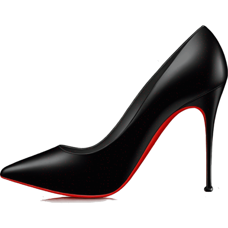 black louboutin heel emoji