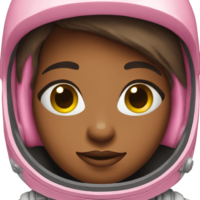 Pink astronaut girl  emoji