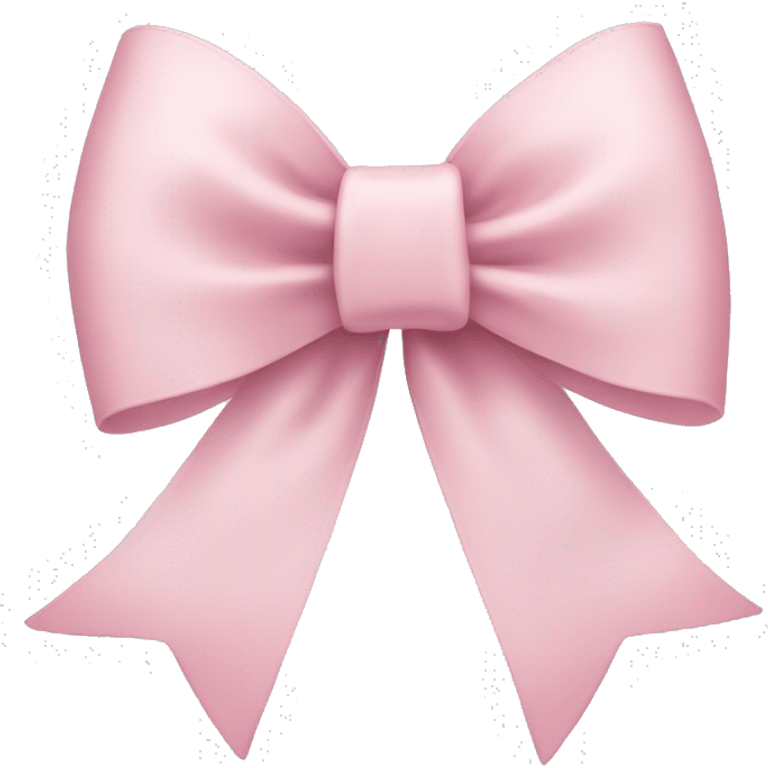 light pink ribbon bow emoji