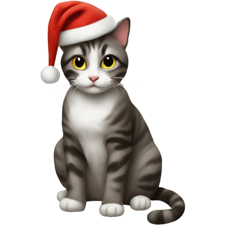 Christmas cat is a gift emoji