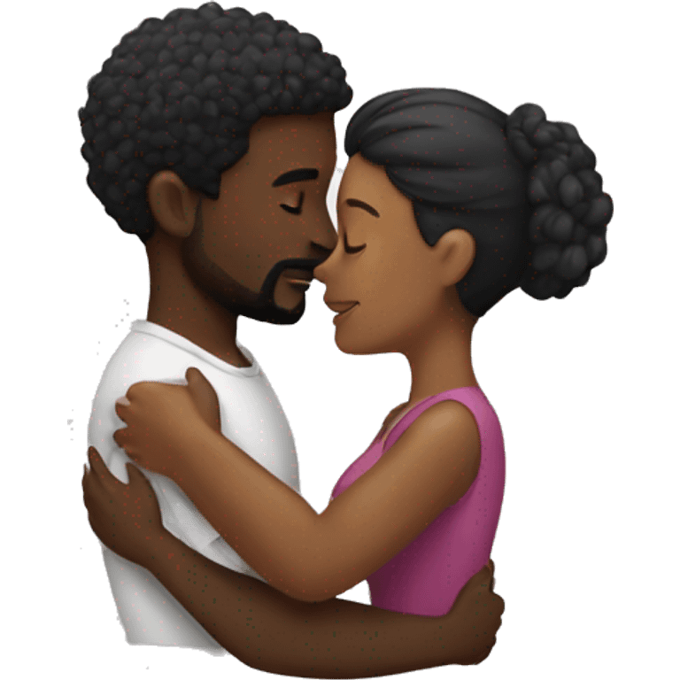 Black couples hugging  emoji