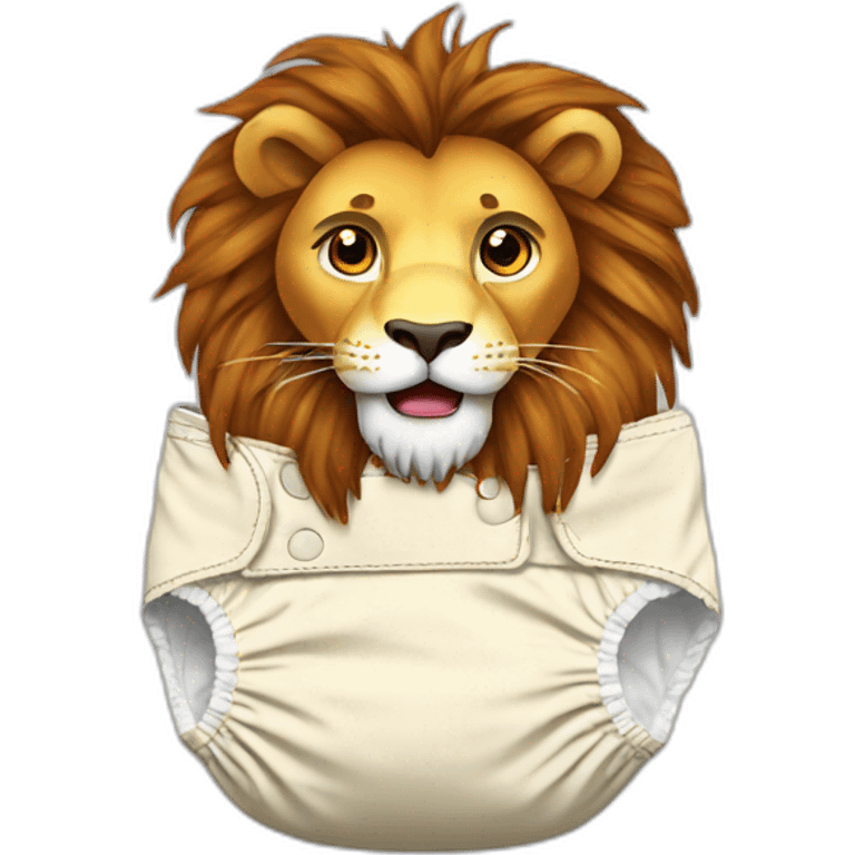 Lion sur Diaper emoji