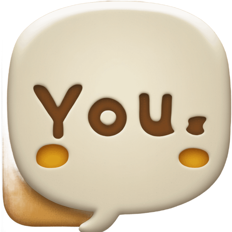 A speech bubble saying “your cooked” emoji