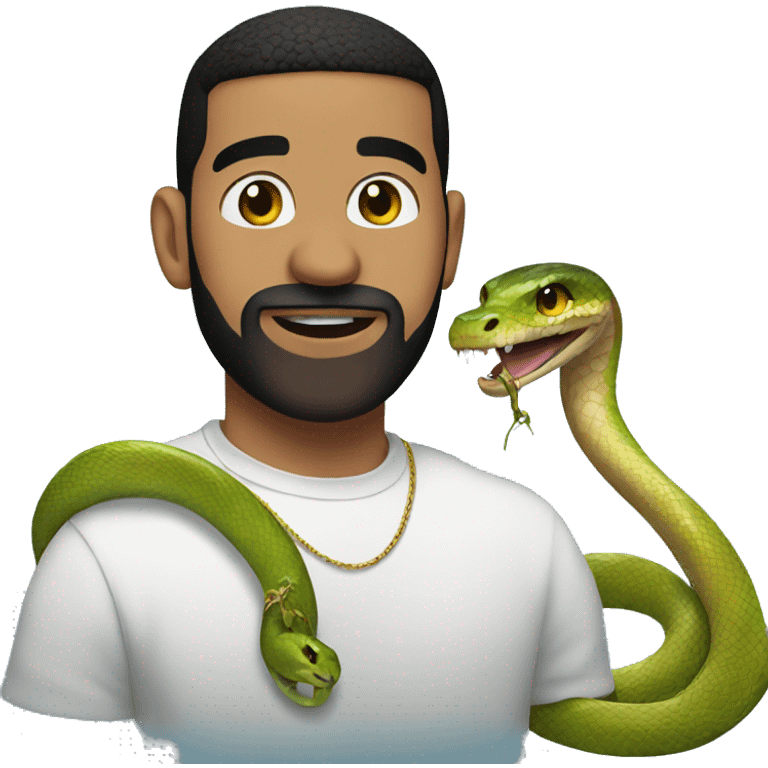 drake with a snake emoji