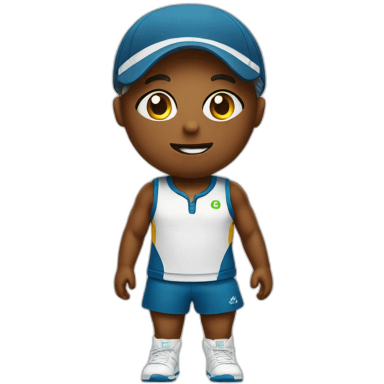 Poop emoji in tennis uniform emoji