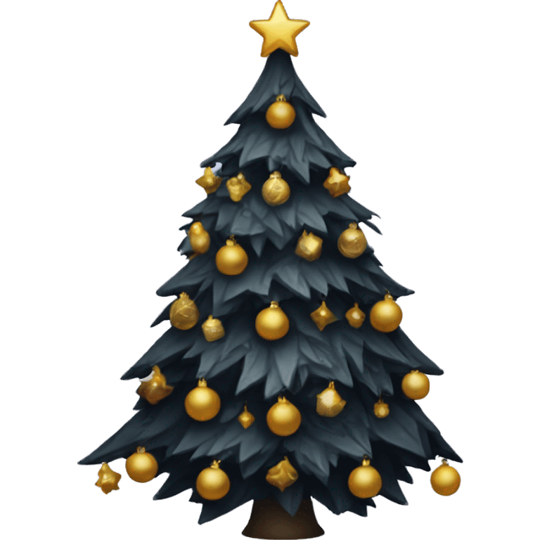 Gothic Christmas tree emoji