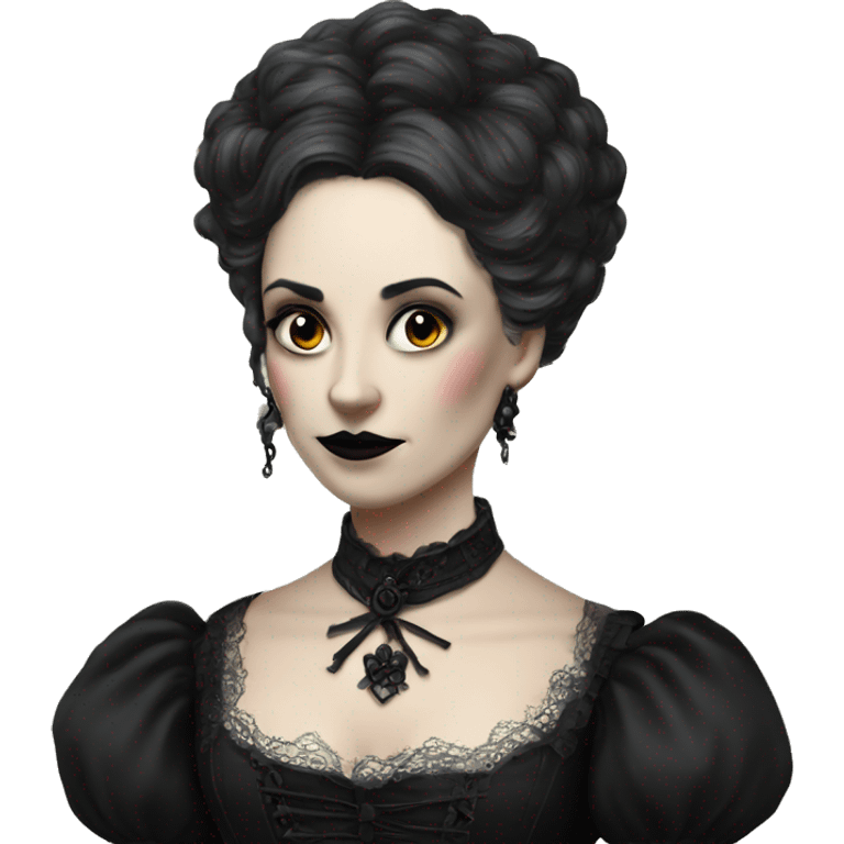 goth woman victorian era emoji