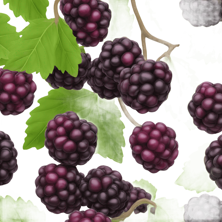 black mulberry emoji