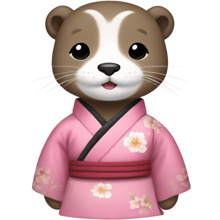 an otter wear hanbok emoji