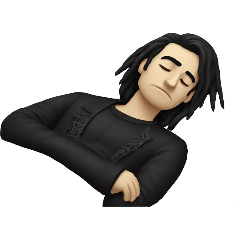 Goth guy sleeping  emoji