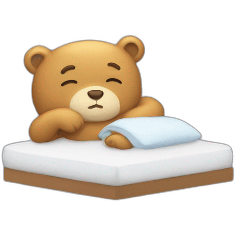 Ours qui dort sur du miel emoji