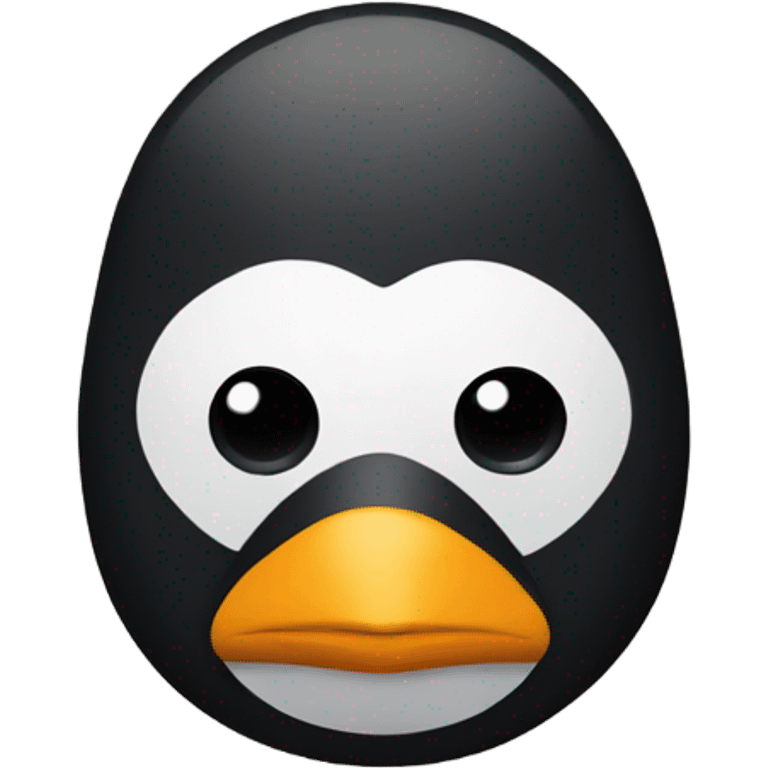 Penguin with a mask  emoji