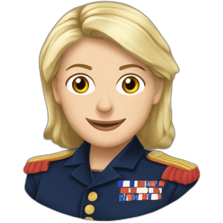 Marine Lepen présidente de la république française emoji