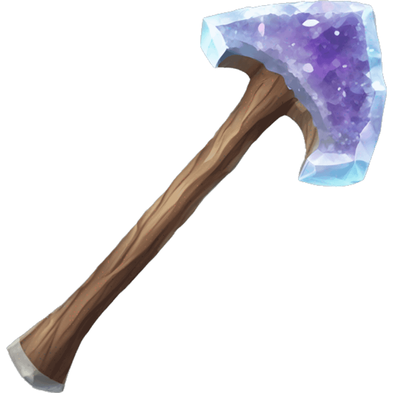 crystal geode axe emoji