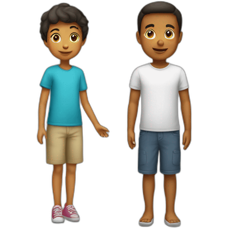 enfant avec adulte emoji