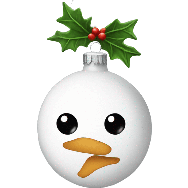 White Christmas decoration emoji