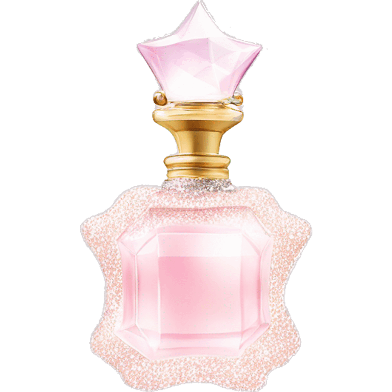 Light pink and white sparkly dream perfume  emoji