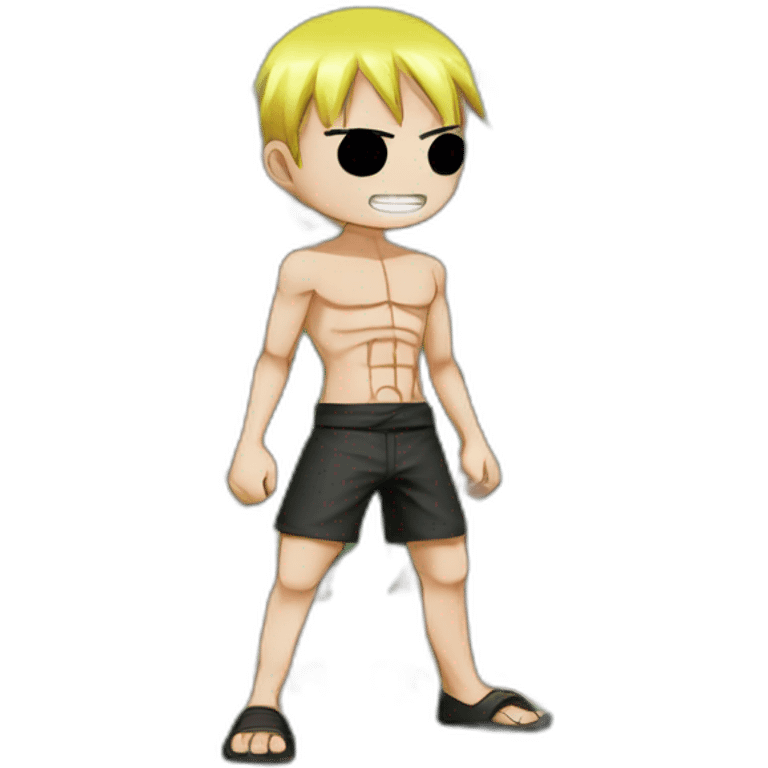 Mini zoro one piece au combat emoji