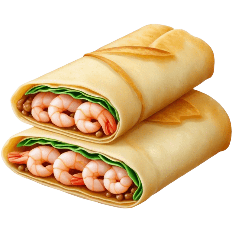 Bánh Xèo Cinematic Realistic Bánh Xèo Dish Emoji, depicted as a crispy, folded crepe filled with shrimp and pork, rendered with dynamic textures and vibrant, appetizing lighting. emoji