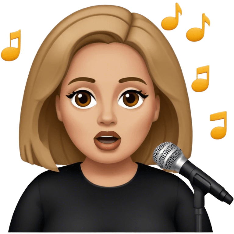 Adele cantando emoji