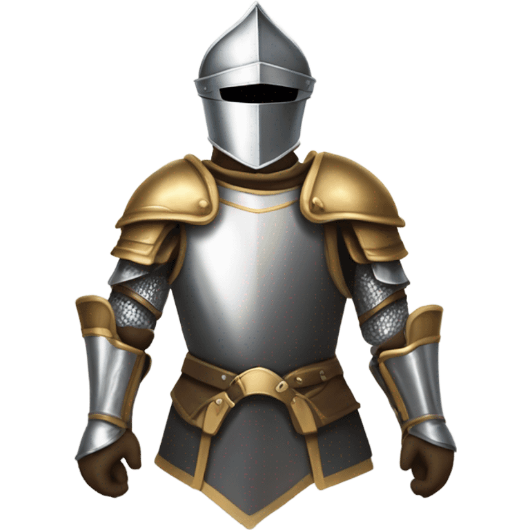 With knight armor on emoji