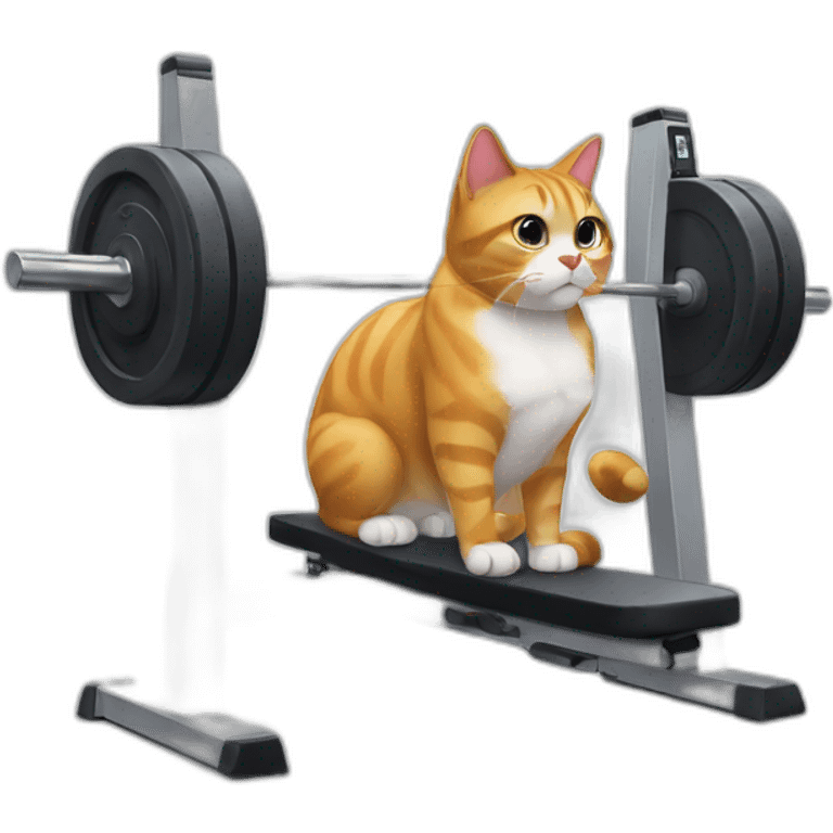 a cat at the gym emoji