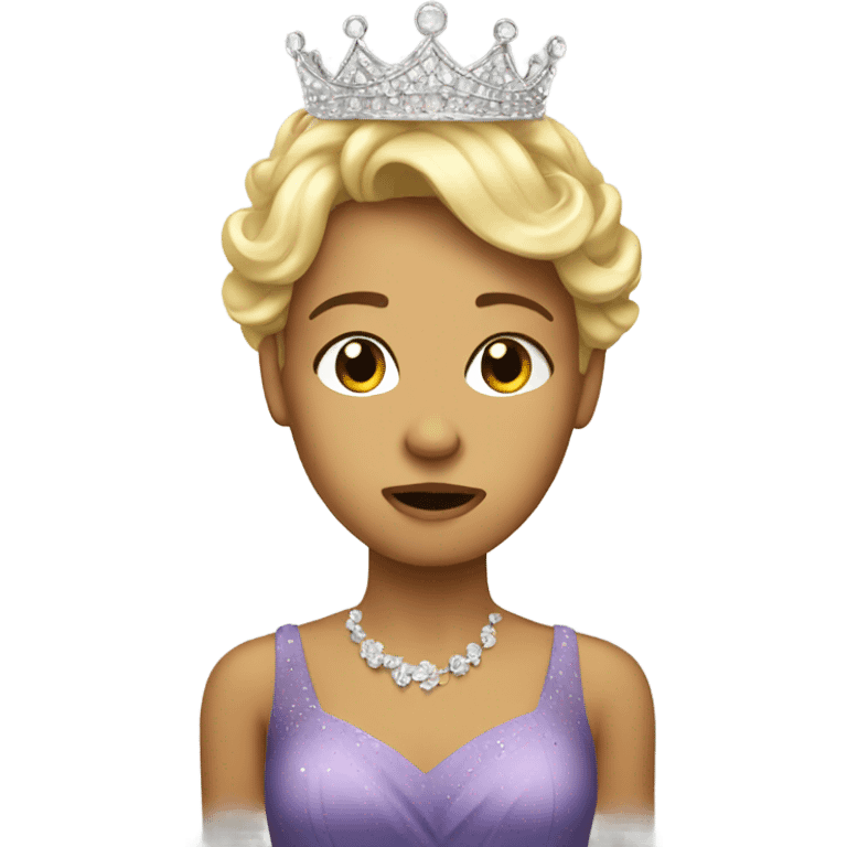 Crying Prom queen emoji