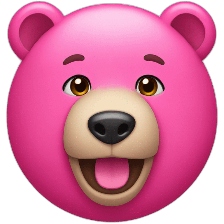 Pink and bear emoji