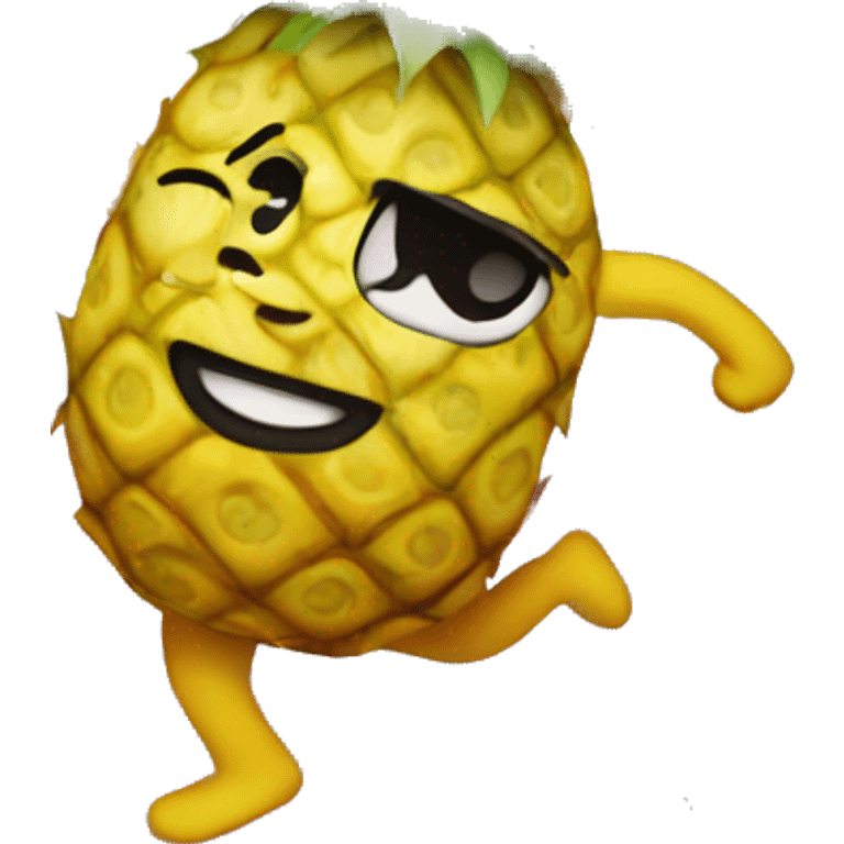 Pineapple dancing  emoji