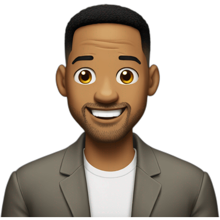 Will smith happy surprise emoji