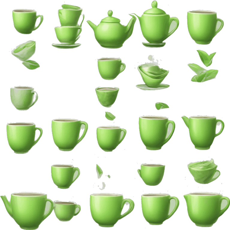 Green tea aesthetic  emoji