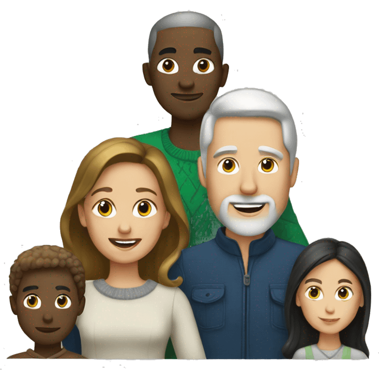 White Family christmas  emoji