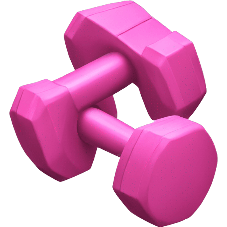 Pink dumbbell  emoji