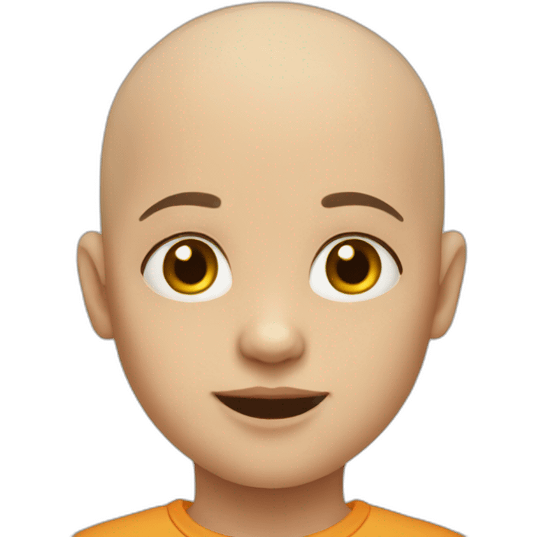 Bald child emoji