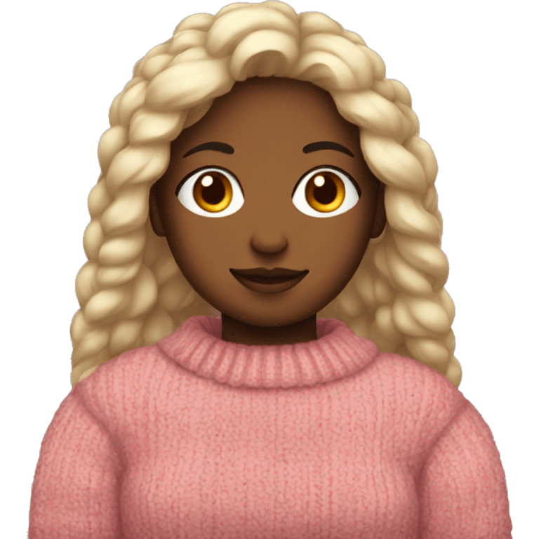 Girl with a sweater over her shoulders emoji