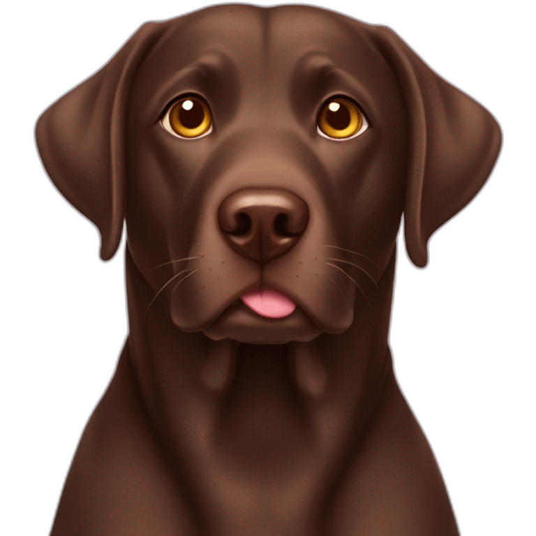 chocolate-lab-with-heart-eyes emoji