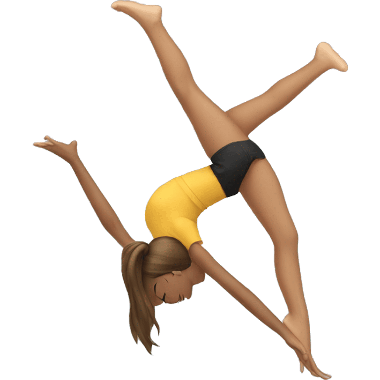 A teen doing a split  emoji