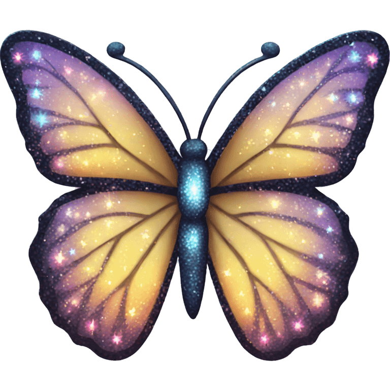 Sparkly butterfly emoji