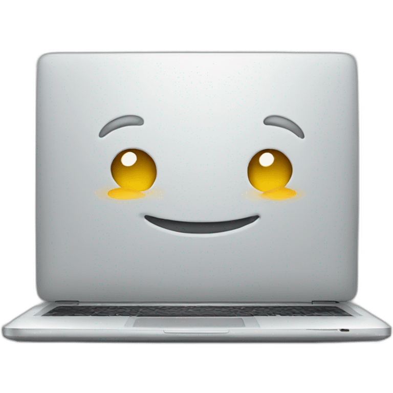 smiling laptop emoji