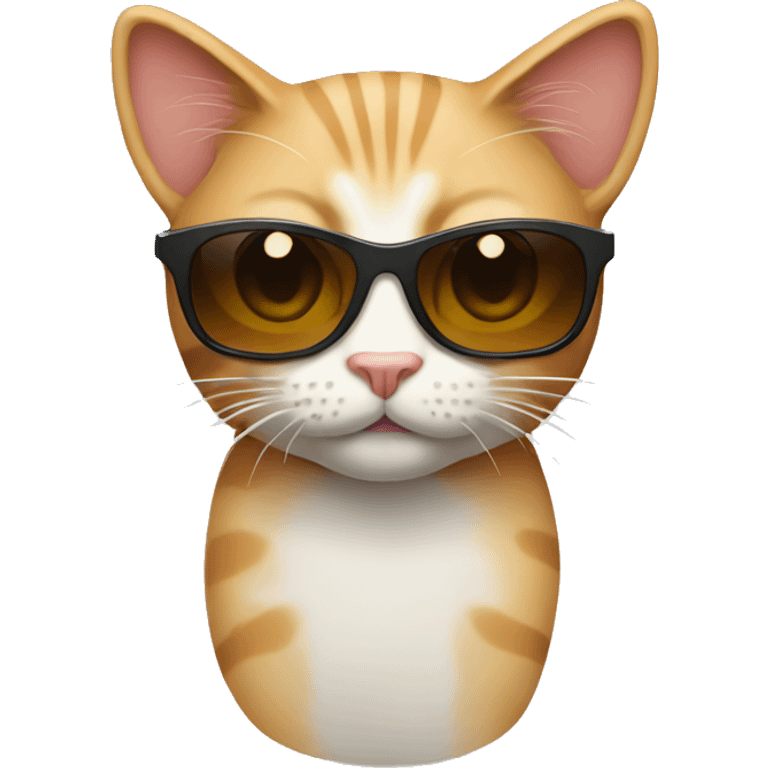 Cat with sunglasses emoji